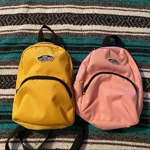 vans mini backpack yellow
